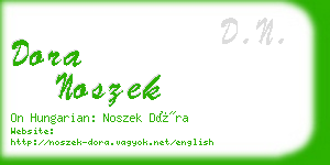 dora noszek business card